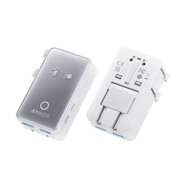 ANKER Nano 20W putni zidni punjač 5-portova (2x USB-A, 2x USB-C, utičnica), beli - EP3027943