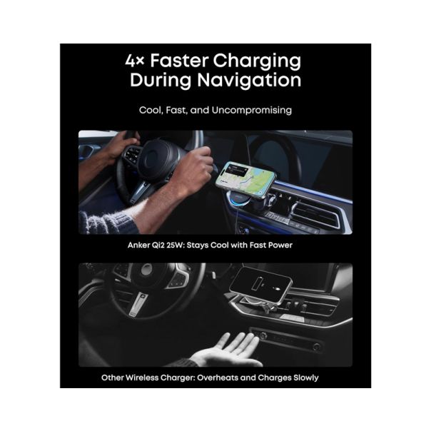 ANKER Auto punjač Prime 25W MagGo bežični, crna - EP2947985