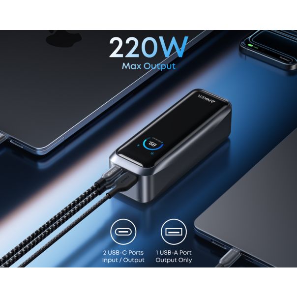 ANKER Prime 20000mAh, 220W, Power Bank crni - EP2958899