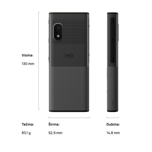 NOKIA HMD 150 Music, tamno siva - 221922