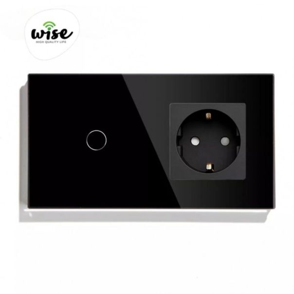 Wise Wise modularni set prekidac 1 taster+utičnica - PMK000275A00000