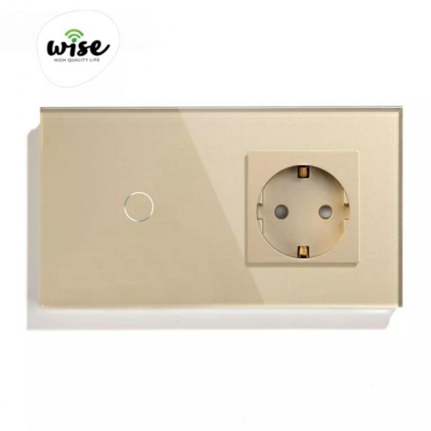Wise Wise modularni set prekidac 1 taster+utičnica - PMK000275A00000