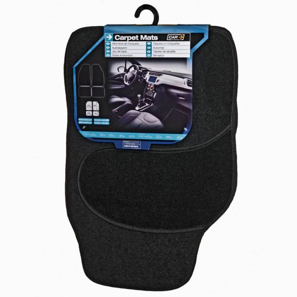 SUMEX Univerzalne tepih patosnice crne 4kom 48.5X65cm-39.5X32.5cm - MOK1000