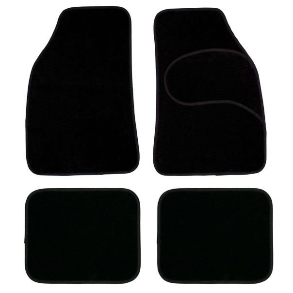 SUMEX Univerzalne tepih patosnice crne 4kom 48.5X65cm-39.5X32.5cm - MOK1000