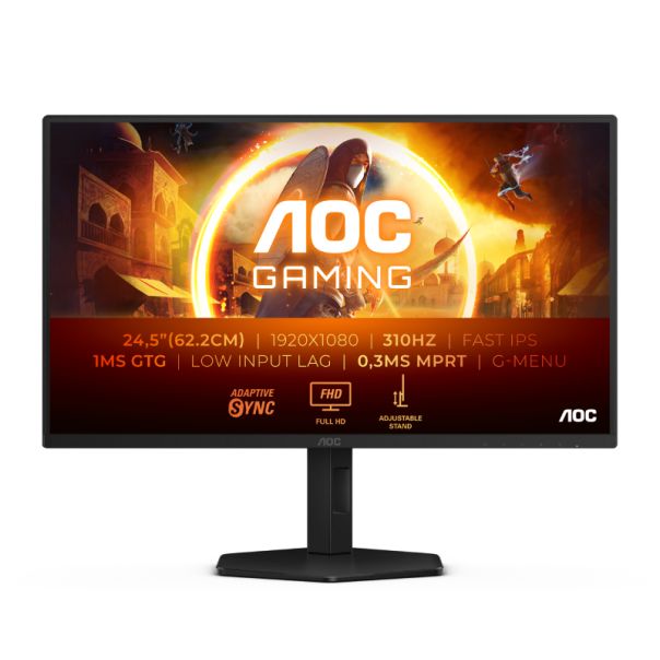 AOC 24.5 inča 25G4SXU FHD 1920x1080 Fast IPS 310 Hz gaming monitor - MON03405