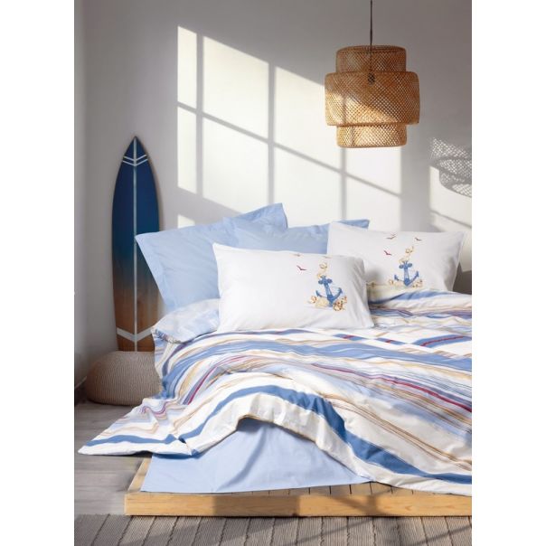 DEKOR DOM Komplet posteljina CB Ranforce double Maritime Moreno - 042382-1
