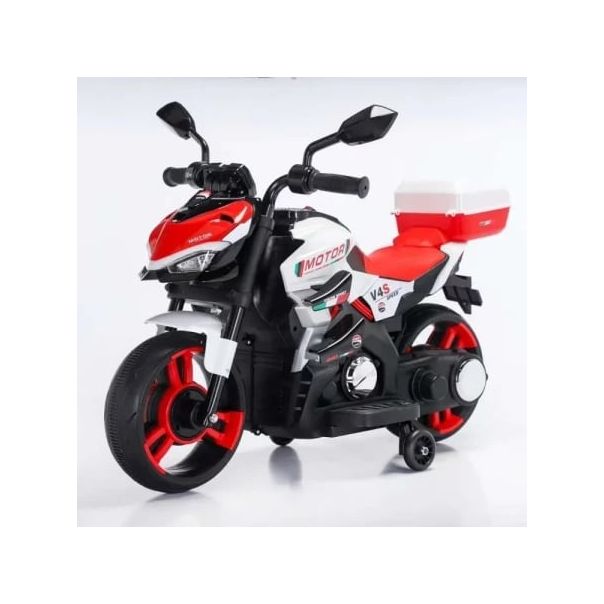 EUROBAJK Dečji motor na akumulator, crvena/bela - 10505