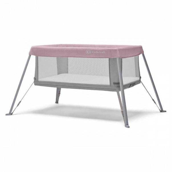 KINDERKRAFT Prenosivi krevetac Movi, pink/siva - KCMOVI00PNK0000