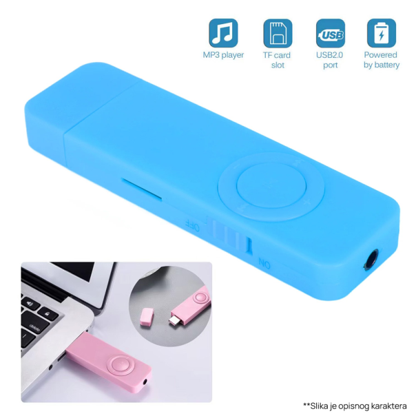 MP3 player LWD basic 8GB plavi - 218399