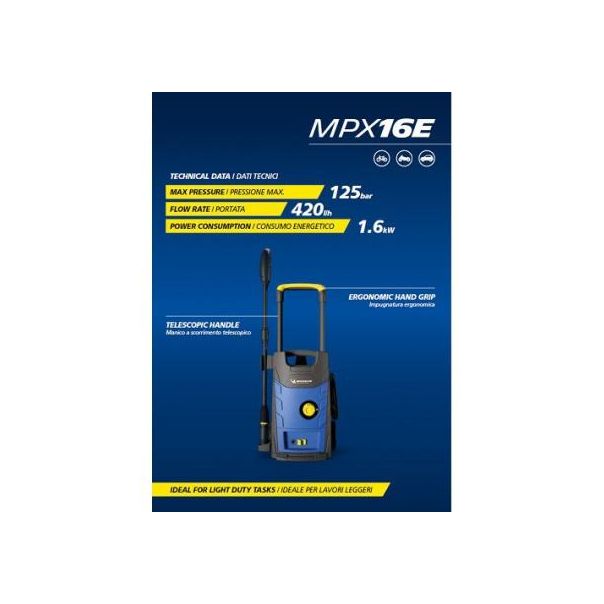 MICHELIN Perač pod pritiskom MPX16 EP 125BAR 1.6KW - 15348-MIC