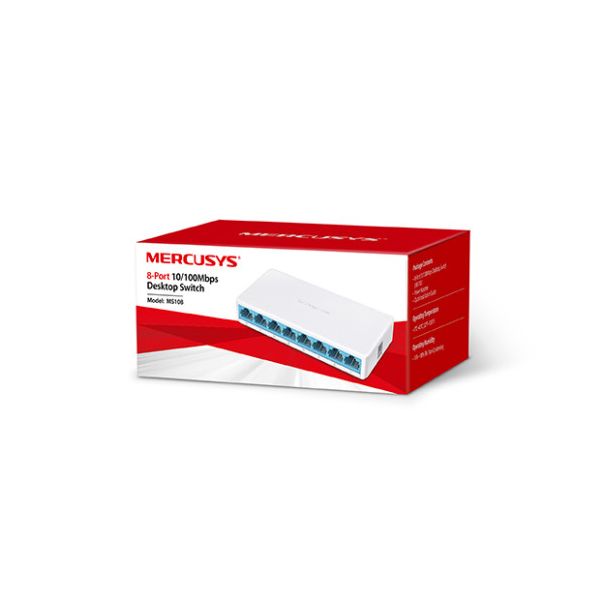 MERCUSYS MS108 switch 8x Fast Ethernet - MS007
