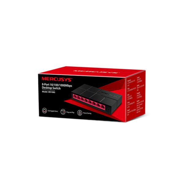 MERCUSYS MS108G switch 8x Gigabitni Ethernet - MS008