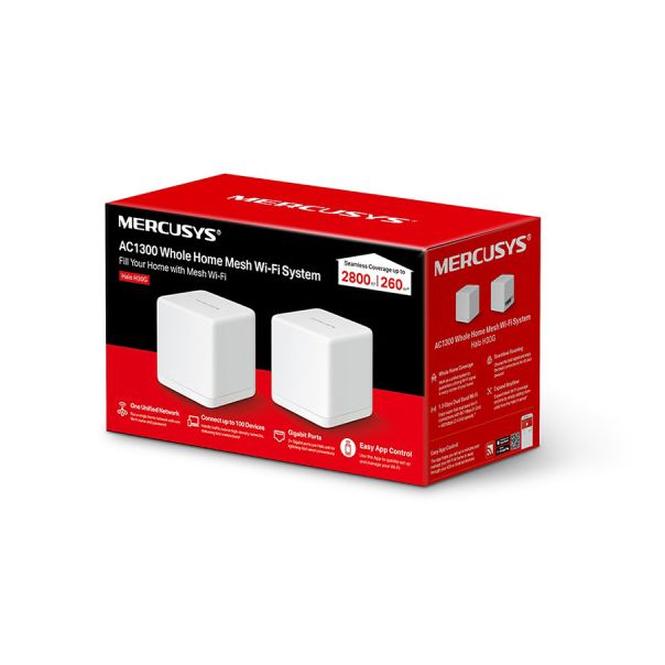 MERCUSYS Halo H30G pristupna tačka AC1300 (2 pack), Halo Mesh Wifi System - MS015