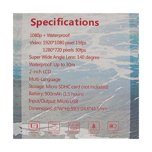 COMICELL Akciona kamera X4000B FULL HD, crna - MSK77