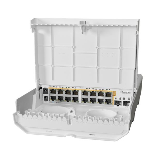 MIKROTIK CRS318-16P-2S+OUT netPower 16P switch 16x GE 2x SFP+ 16x PoE OUT - MT120