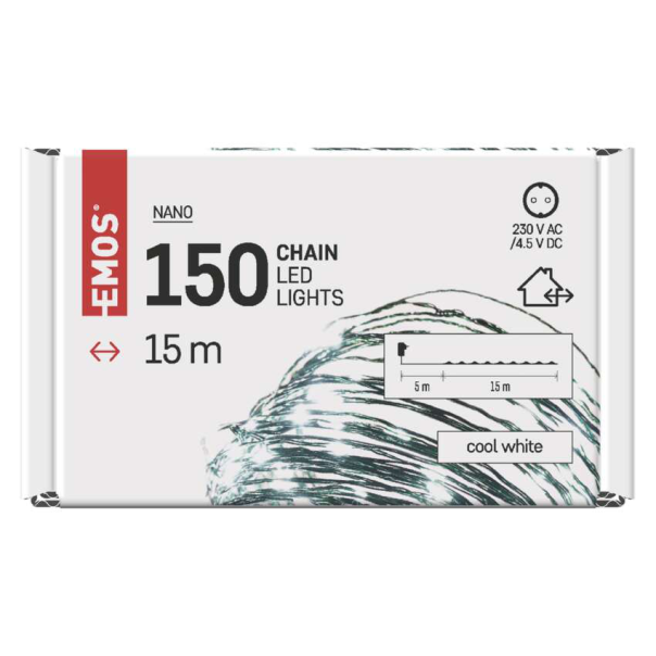 EMOS LED Nano lanac zeleni 15 m - MTG-D3AC05