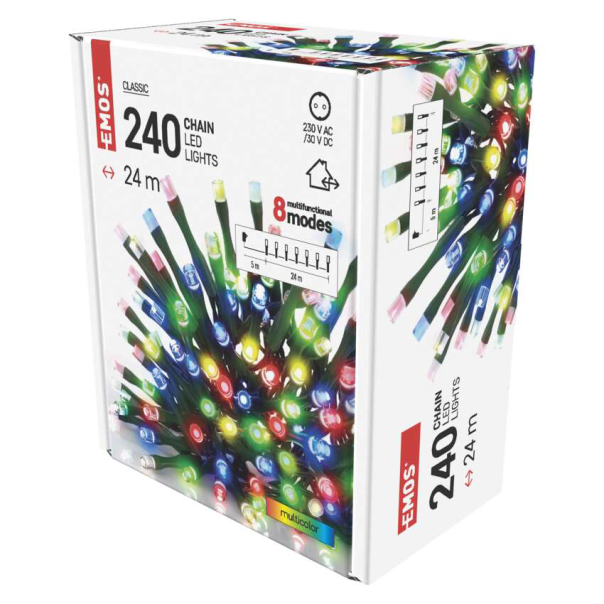 EMOS Svetlosni lanac 240 LED, 24 m - MTG-D4AM10