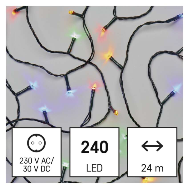 EMOS Svetlosni lanac 240 LED, 24 m - MTG-D4AM10