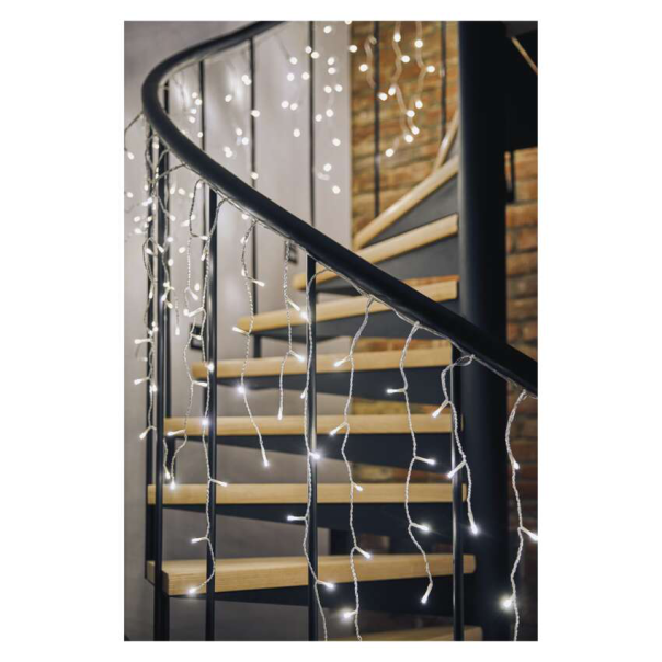 EMOS Svetlosni lanac - Ledenica 300 LED, 5 m CW daljinski uravljač - MTG-D4CC02