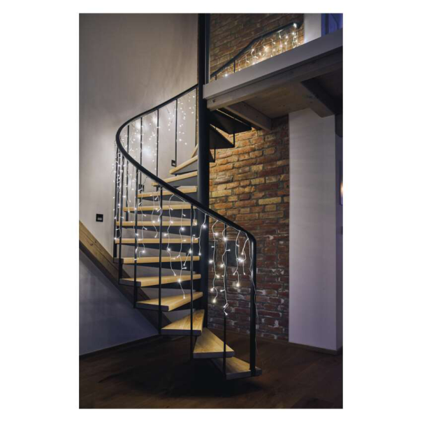 EMOS Svetlosni lanac - Ledenica 300 LED, 5 m CW daljinski uravljač - MTG-D4CC02