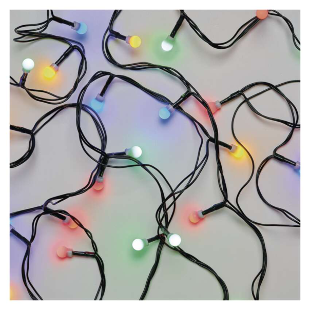EMOS Svetlosni lanac - cherry 80 LED, 8 m multicolor tajmer - MTG-D5AM02