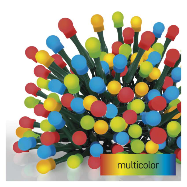 EMOSLED svetlosni lanac - cherry 200 LED 20 m multicolor MF programi - MTG-D5AM06