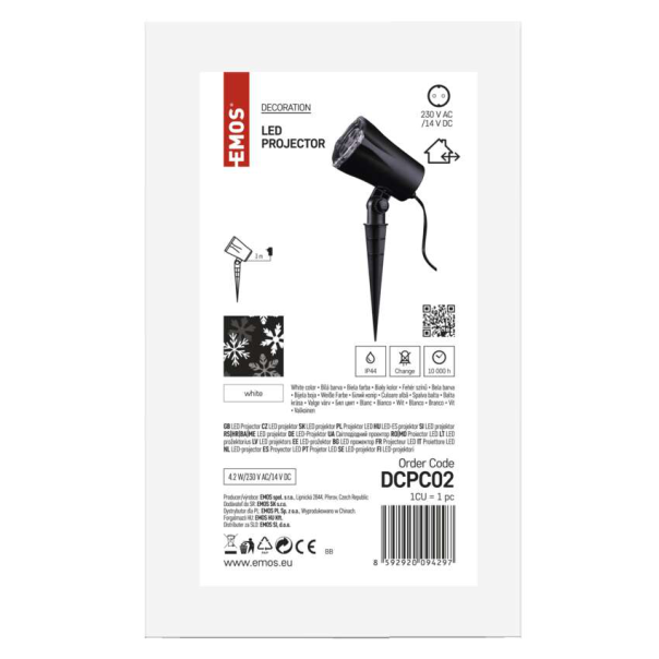 EMOS LED Projektor - pahulje - MTG-DCPC02