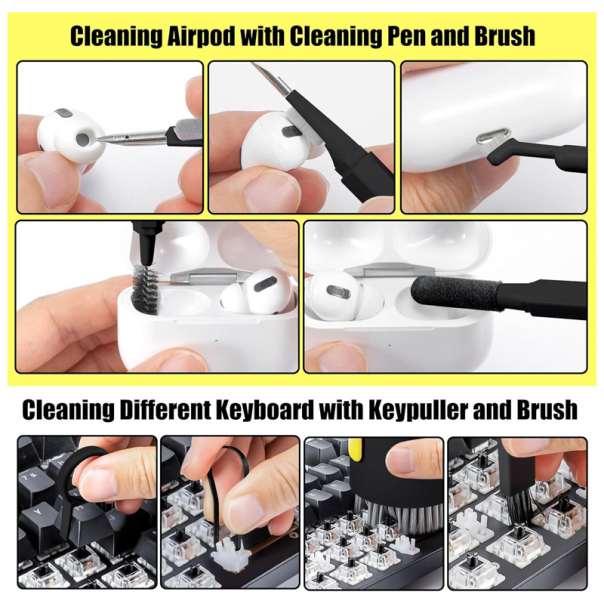 Multifunkcionalna cetka za čišćenje 20u1 crna - 606105