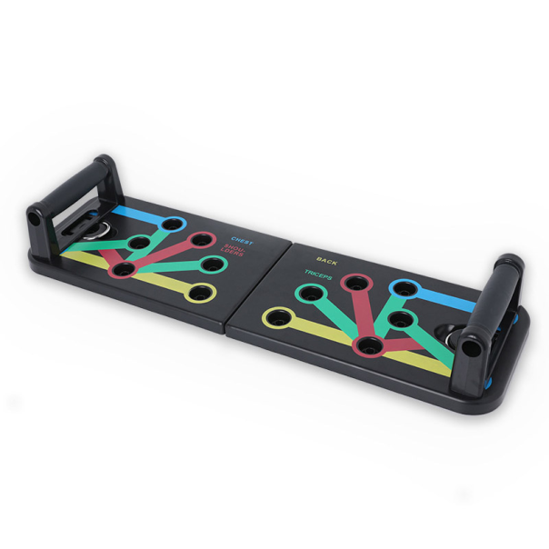 Tabla za sklekove push up LHB-003B set sa elasticnim trakama - 052560