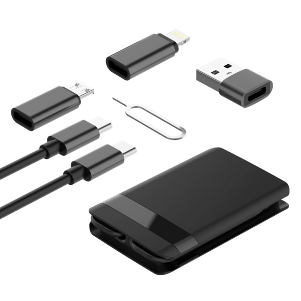 Multifunkcionalni box wireless punjač Budi Magsafe 15W 14 u 1 crni - 208859