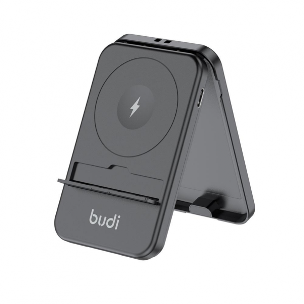 Multifunkcionalni box wireless punjač Budi Magsafe 15W 14 u 1 crni - 208859