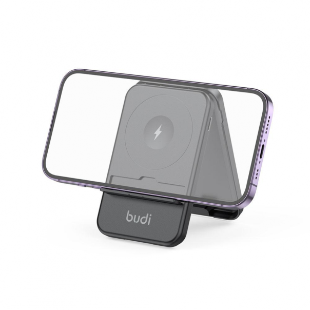 Multifunkcionalni box wireless punjač Budi Magsafe 15W 14 u 1 crni - 208859