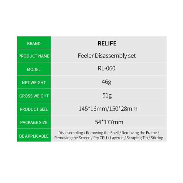Multifunkcionalni komplet za demontazu RELIFE RL-060 - 615731