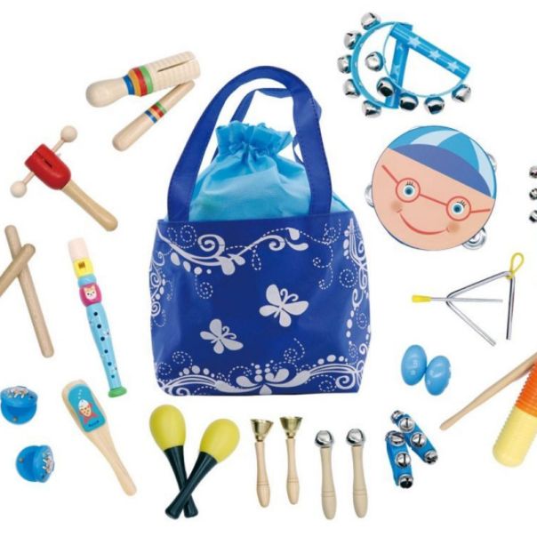ECO TOYS Set muzičkih instrumenata za decu u torbi, 16 delova - MK0700401