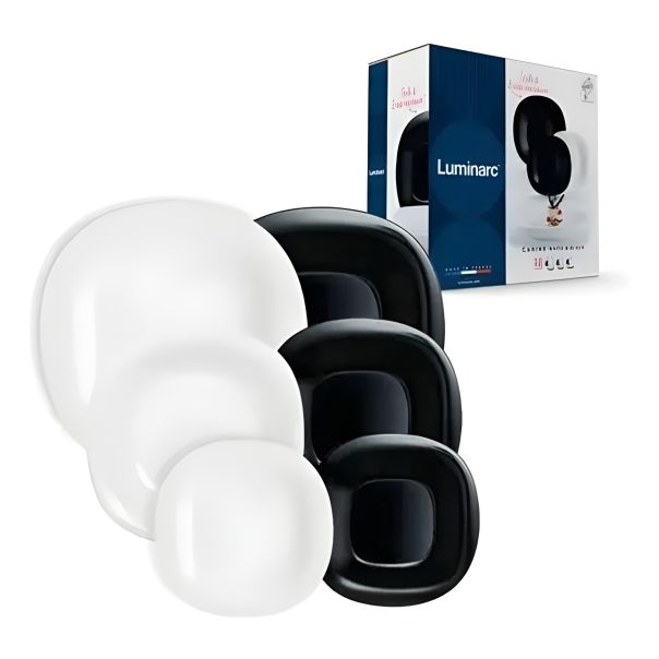 LUMINARC Carine  white&black 18/1 - N1489