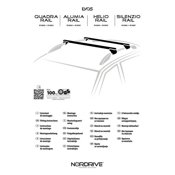 NORDRIVE Krovni nosači