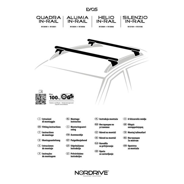 NORDRIVE Krovni nosači 