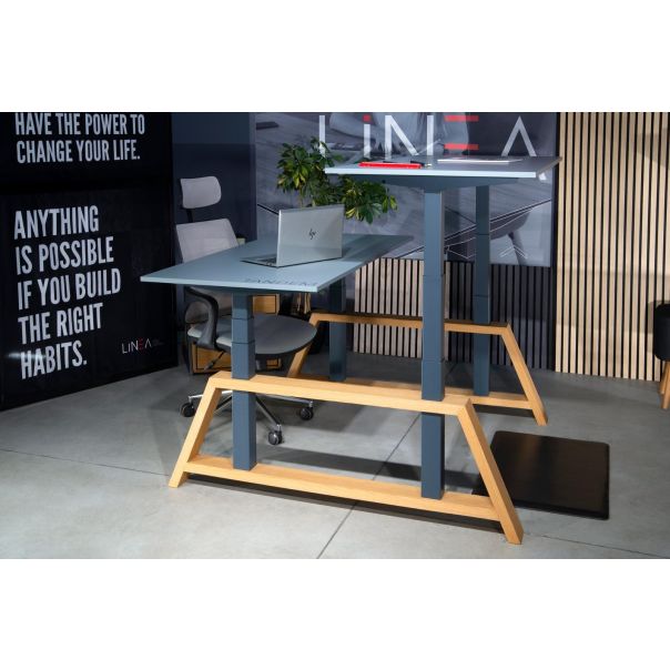 LINEA TANDEM WOOD SQUARE elektro podesivi nogari - N3equ6