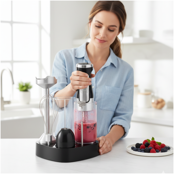 LEXICAL Ručni blender LHB-1666  6u1, 800W, sa titanskim sečivima - EP2853015