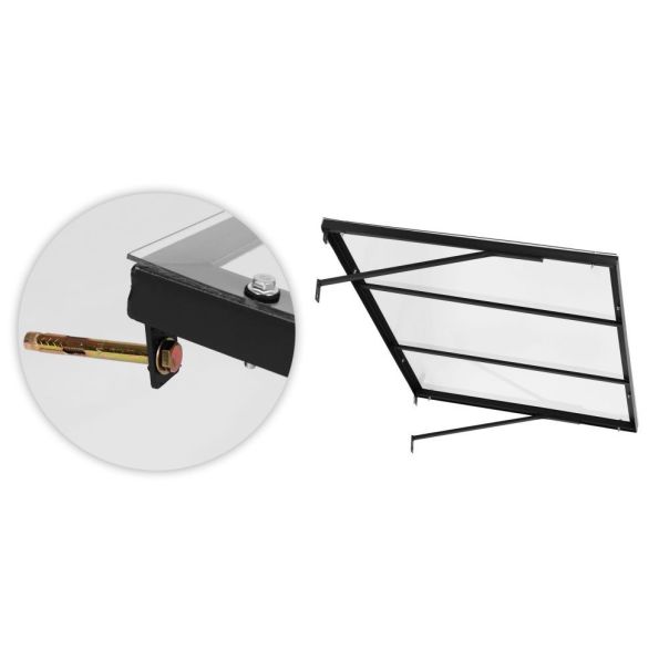 MULTIGARDEN Nadstrešnica za ulazna vrata 113 × 80 cm sa uv zaštitom – - EP3003310