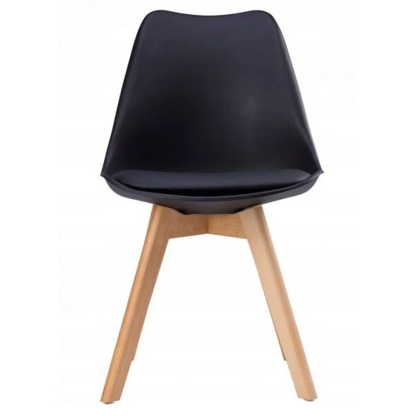 BOLZZ Napoli set 4 stolice black - BOLNAPCHABLCKS