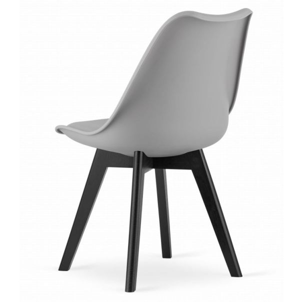 MODERNHOME Napoli set 4 stolice gray black - MODEL_3754