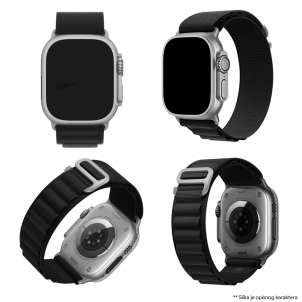 Narukvica Moye Smart Watch Alpine Loop Strap 44/45/49mm Orange with Starlight - 055041