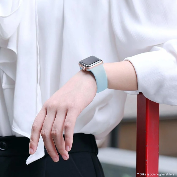 Narukvica Moye Smart Watch Silicone Strap 44/45/49mm Mint Green - 055057