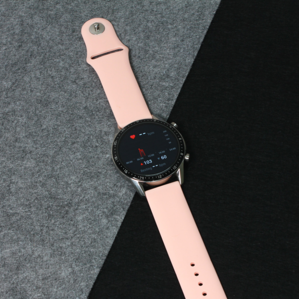 Narukvica plain za smart watch 22mm roze - 84366-1