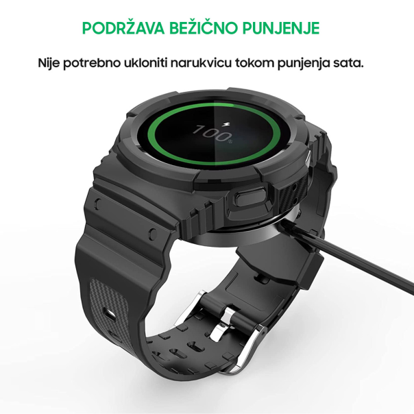 Narukvica protect za smart watch Samsung 4, 5 22mm crna - 205148