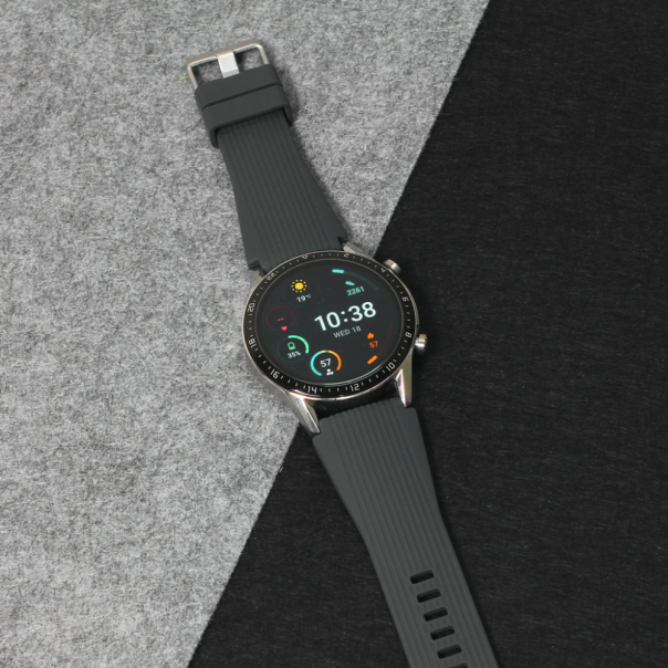 Narukvica relief za smart watch 22mm tamno siva - 83464