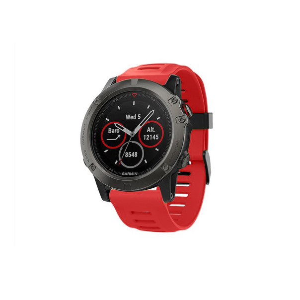 Narukvica sporty za Garmin Fenix 3/5X/6X smart watch 26mm crvena - 98037-1