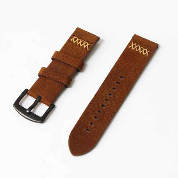 Narukvica thread kozna za smart watch 22mm braon - 210005