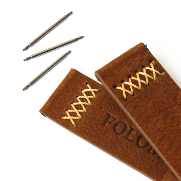 Narukvica thread kozna za smart watch 22mm braon - 210005